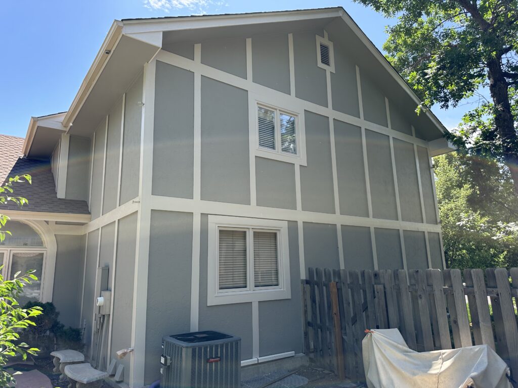 Exterior painting. Exterior color change painting