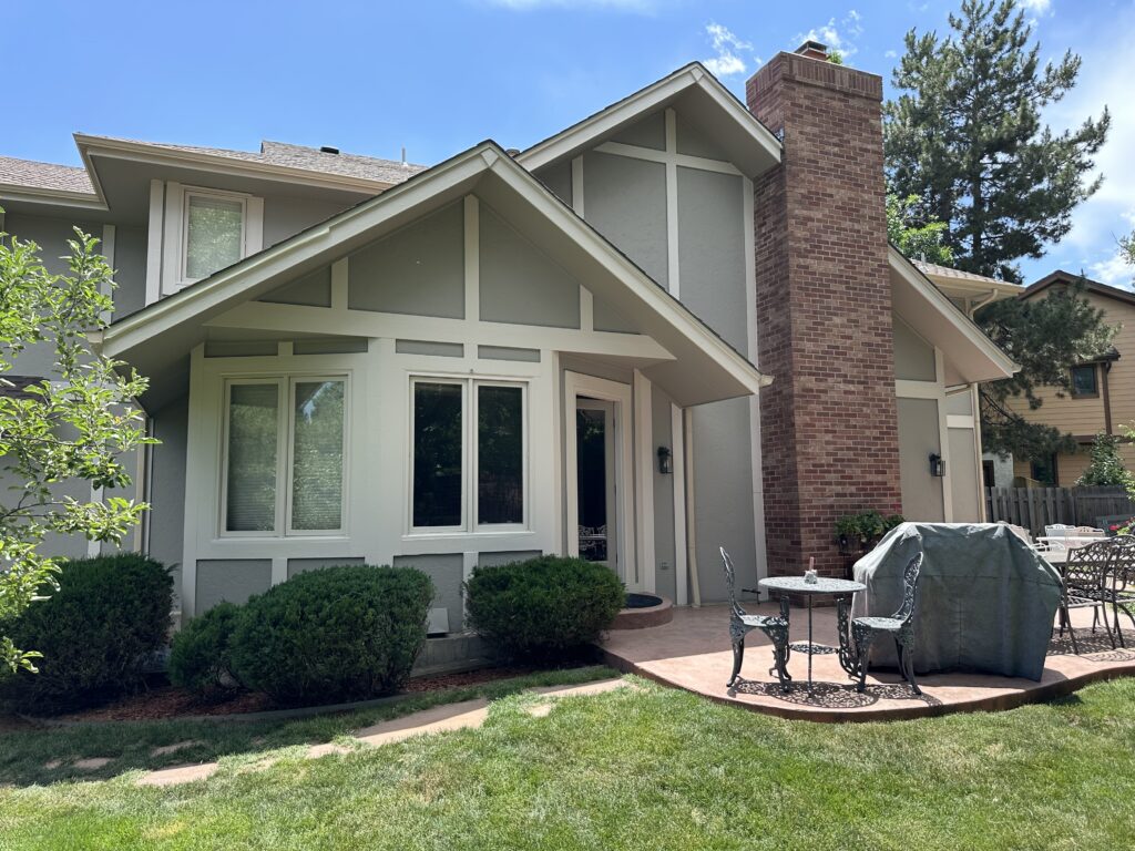 Exterior painting. Exterior color change painting