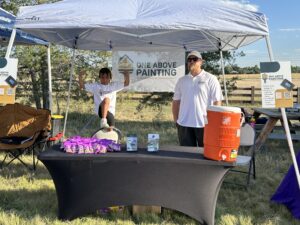 Local painting company at 5k run