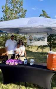 Local painting company at 5k run