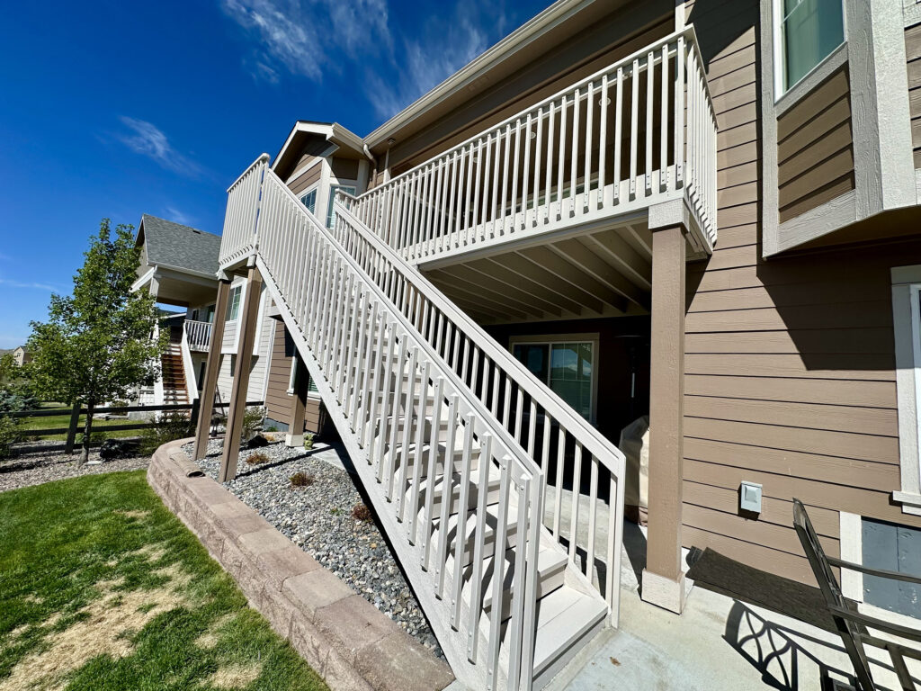 Stained deck