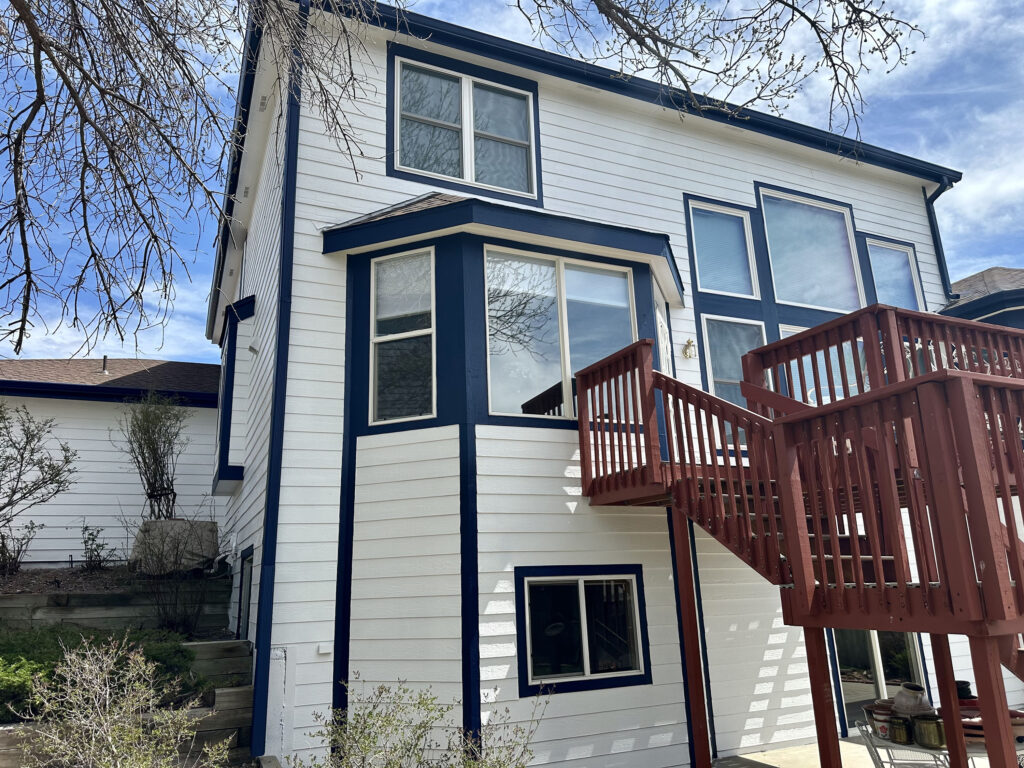 Multi-color exterior house paint